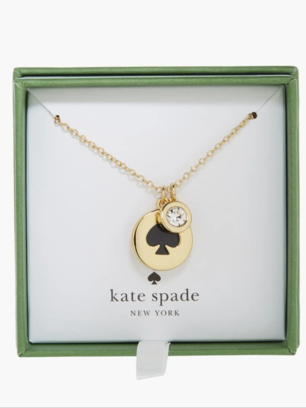 Kate Spade spot the spade charm pendant necklace